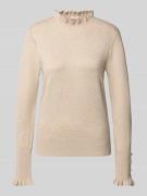 FREE/QUENT Regular Fit Longsleeve aus Viskose-Mix Modell 'Katie' in Be...