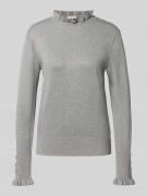 FREE/QUENT Regular Fit Longsleeve aus Viskose-Mix Modell 'Katie' in He...