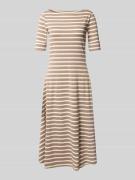 Lauren Ralph Lauren Midikleid mit U-Boot-Ausschnitt Modell 'MUNZIE' in...