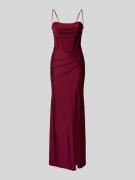 Mascara Abendkleid mit Gehschlitz in Rot, Größe 32