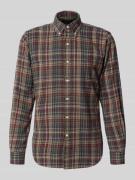 Polo Ralph Lauren Freizeithemd mit Knopfleiste in Dunkelrot, Größe L