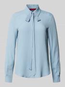 MAX&Co. Regular Fit Hemdbluse mit Seidenanteil Modell 'ATENEO' in Bleu...