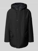 BOSS Orange Relaxed Fit Parka mit Kapuze Modell 'OSIASS1' in Black, Gr...