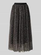 Apricot Regular Fit Maxirock mit Allover-Animal-Print in Black, Größe ...