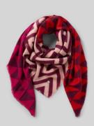 Codello Tuch in Strick-Optik mit geometrischem Allover-Stitching in Pi...