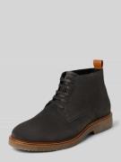 Marc O'Polo Schnürschuhe aus Veloursleder in Anthrazit, Größe 40