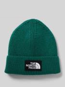 The North Face Beanie in Strick-Optik mit Logo-Patch Modell 'Box' in D...