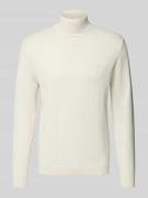 Tom Tailor Regular Fit Rollkragenpullover aus reiner Baumwolle in Beig...