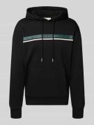 Tom Tailor Denim Regular Fit Hoodie aus Baumwoll-Mix in Black, Größe L