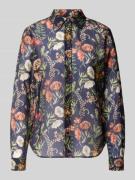Gant Regular Fit Hemdbluse mit Seiden-Anteil Modell 'Floral' in Marine...