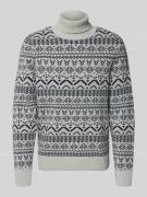 Brax Regular Fit Rollkragenpulloveraus Woll-Mix Modell 'BRIAN' in Beig...