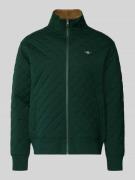 Gant Sweatjacke mit Reißverschluss in Dunkelgruen, Größe S