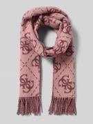 Guess Schal mit Ausfransungen in Bordeaux, Größe 1