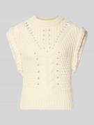 BOSS Orange Regular Fit Pullunder aus Woll-Mix Modell 'FASTINA' in Off...