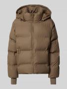 Neo Noir Steppjacke mit Reißverschlusstaschen in Taupe, Größe 34