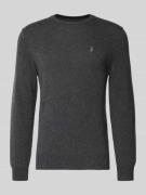 Polo Ralph Lauren Regular Fit Strickpullover aus reiner Wolle in Anthr...