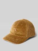 Polo Ralph Lauren Cap aus Cord mit Label-Stitching in Camel, Größe 1