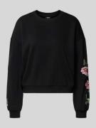 Only Regular Fit Sweatshirt aus Baumwoll-Mix Modell 'BROOKLYN' in Blac...
