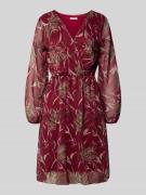ZABAIONE Kleid mit floralem Allover-Print Modell 'Abrill' in Bordeaux,...