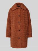 HUGO Mantel aus Kunstfell Modell 'Mimina' in Hazel, Größe 40