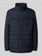 bugatti Steppjacke mit Stehkragen und Pattentaschen in Marine, Größe 2...