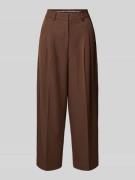 Smith and Soul Straight Leg Stoffhose mit Bundfalten in Schoko, Größe ...