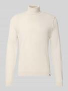 MAERZ Muenchen Strickpullover mit Rollkragen in Offwhite, Größe 50