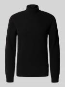 Casual Friday Strickpullover mit Rollkragen in Anthrazit Melange, Größ...