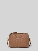 Abro Umhängetasche mit Strukturmuster Modell 'Kaia' in Cognac, Größe 1