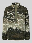 COLUMBIA Sweatshirt aus Teddyfell in Oliv, Größe M