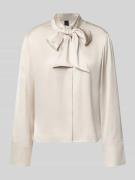 Marc Cain Regular Fit Schluppenbluse mit verdeckter Knopfleiste in San...