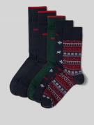 HUGO Strümpfe aus Baumwoll-Mix im 5er-Pack in Rot, Größe 40-46