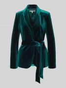 Christian Berg Woman Selection Blazer aus Samt mit Reverskragen in Gru...