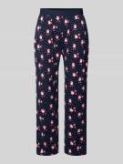 Christian Berg Men Pyjama-Hose mit elastischem Logo-Bund in Dunkelblau...