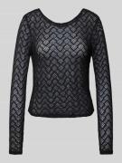 Only Slim Fit Langarmshirt aus Baumwoll-Mix Modell 'ANGILA' in Black, ...