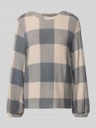 Tom Tailor Regular Fit Langarmshirt aus Viskose-Mix in Taupe, Größe L