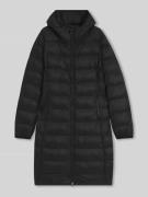 HUGO Regular Fit Steppmantel mit Kapuze in Black, Größe L