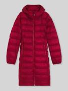 HUGO Regular Fit Steppmantel mit Kapuze in Rot, Größe M
