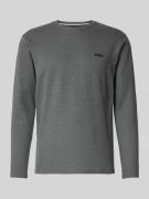 BOSS Regular Fit Langarmshirt aus Baumwoll-Mix in Schilf, Größe L