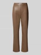 Raffaello Rossi Flared Bootcut Hose in Leder-Optik Modell 'MACY' in Be...