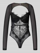 Bardot Body aus Viskose-Mix mit Spitze in Black, Größe 34