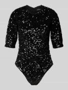 Bardot Body mit Paillettenbesatz Modell 'CAMMIE' in Black, Größe 34