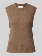 OPUS Pullunder mit gerippten Abschlüssen Modell 'Pucku' in Hellbraun, ...