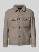 SELECTED HOMME Regular Fit Jacke mit Woll-Anteil Modell 'MITCH' in Tau...