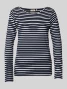 Tom Tailor Regular Fit Langarmshirt aus Baumwoll-Mix in Marine, Größe ...