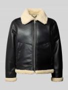Jack & Jones Regular Fit Jacke in Leder-Optik Modell 'Liverpool' in Bl...