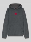HUGO Relaxed Fit Hoodie mit Viskose-Anteil in Anthrazit, Größe L