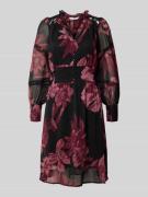 ZABAIONE Knielanges Kleid mit V-Ausschnitt Modell 'Ma44rcella' in Blac...