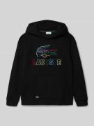 Lacoste Regular Fit Hoodie aus Baumwoll-Mix Modell 'CORE' in Black, Gr...