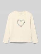 Blue Seven Longsleeve mit Motiv-Print in Weiss, Größe 104